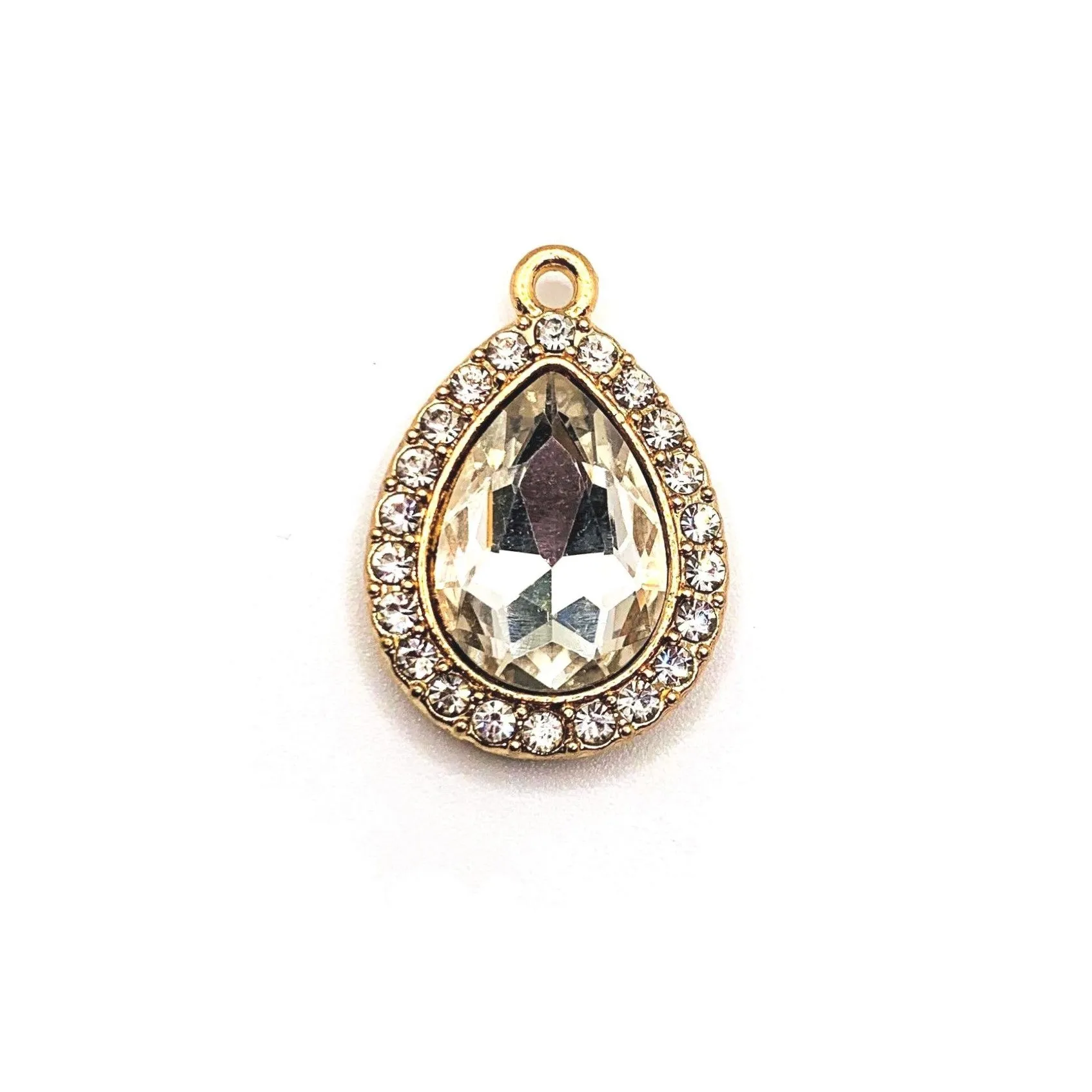 2 Pieces Vintage Diamond Rhinestone Pendants