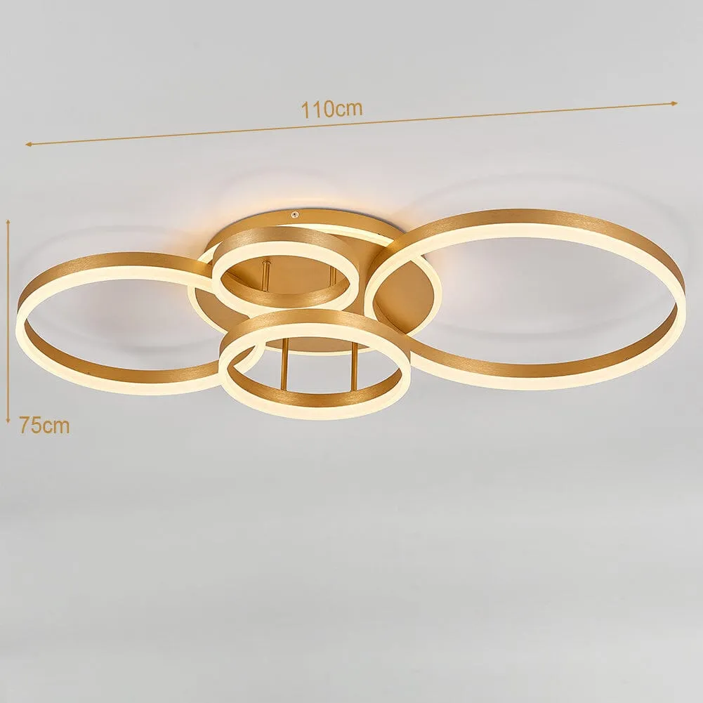 2/3.5 ft Circles  Ceiling Light with LED Dimmable/Non-Dimmable