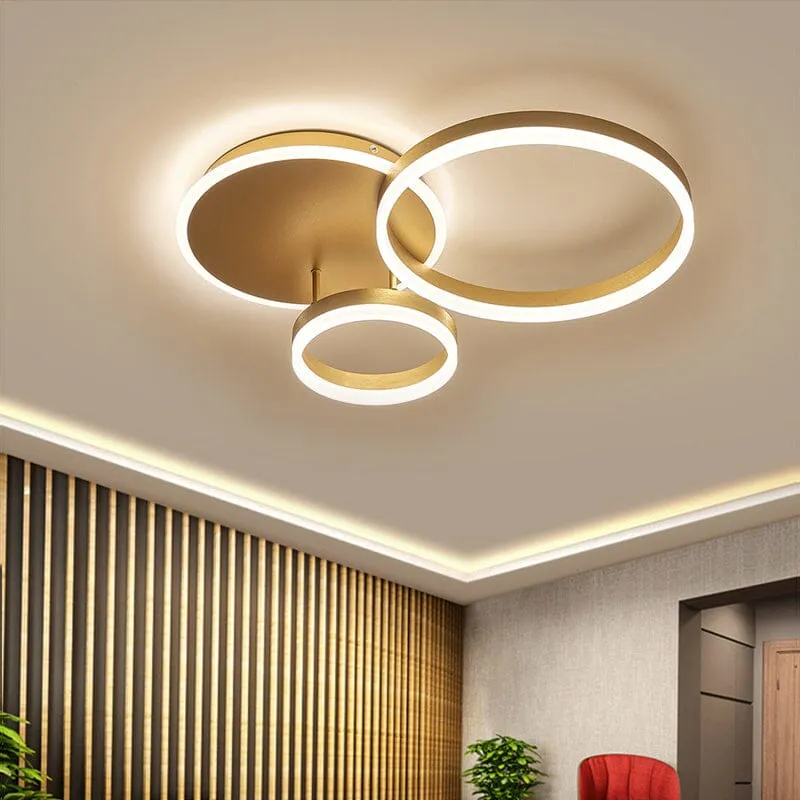 2/3.5 ft Circles  Ceiling Light with LED Dimmable/Non-Dimmable