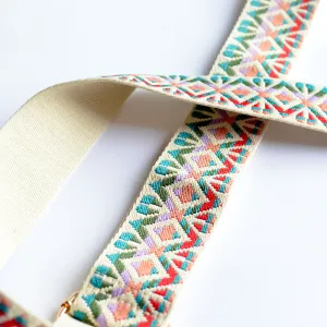 2" Multi-Colored Boho Removable Strap