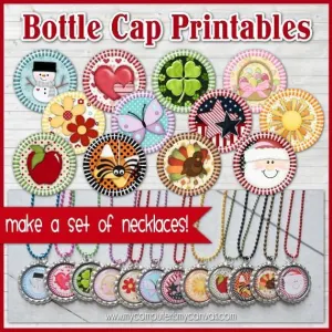 Annual Bottle Cap Collection PRINTABLE