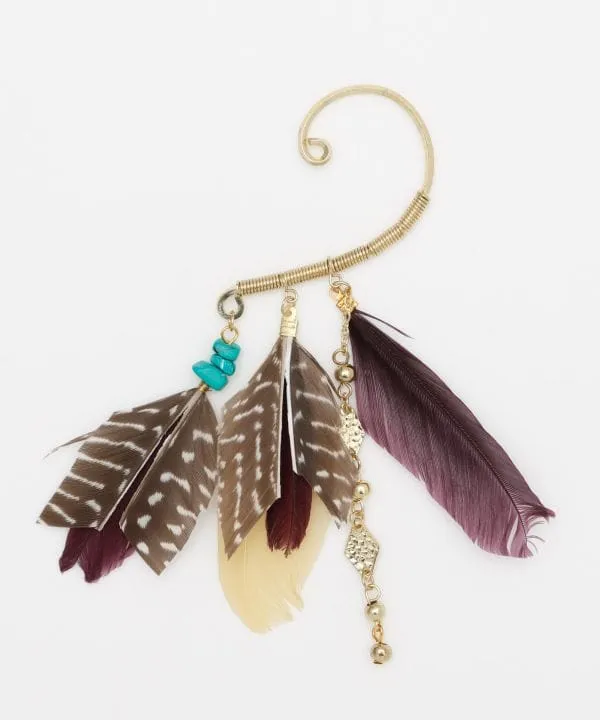 Bohemian Feather Earhook