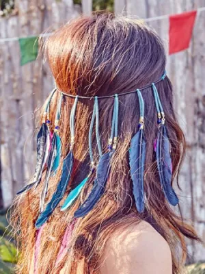 Bohemian Feather Hair Band