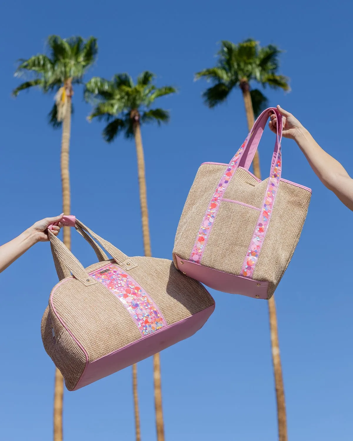 Bring On The Fun Woven Confetti Tote Bag