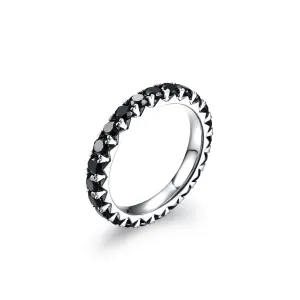 Classic Black Diamond Eternity Ring