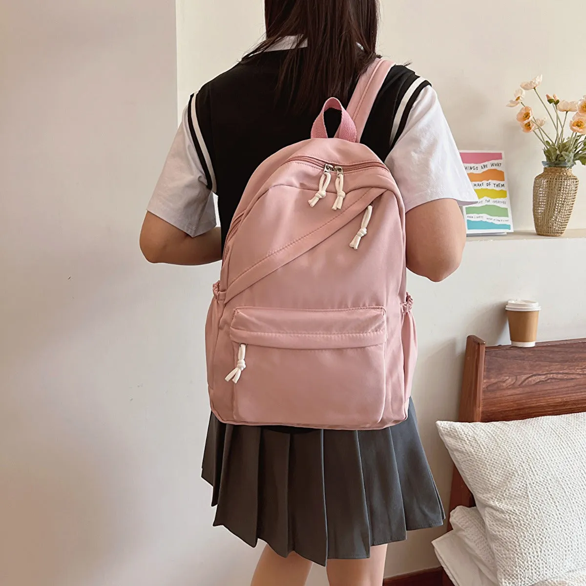 Cloth Backpack Bag and Sling Bag 2 Piece Set