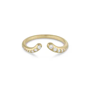 Diamond Nesting Cuff Ring