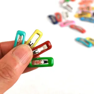 Doll hair clips 20mm rectangle