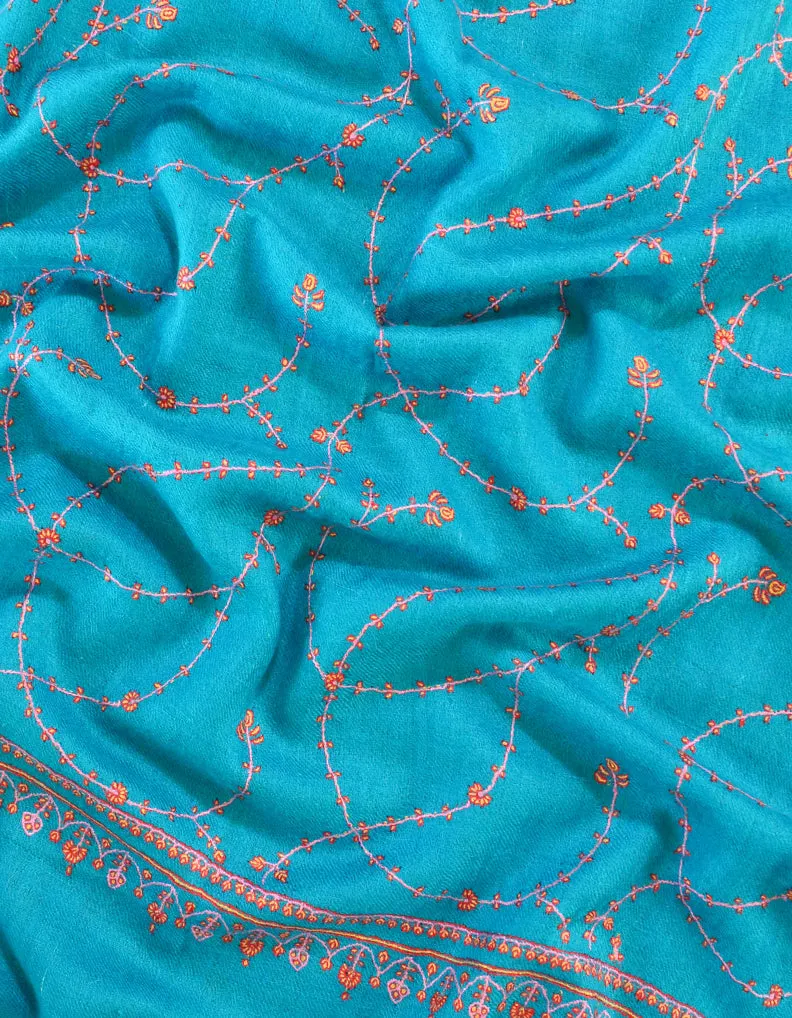 Hand Embroidered Pashmina Scarf 5298