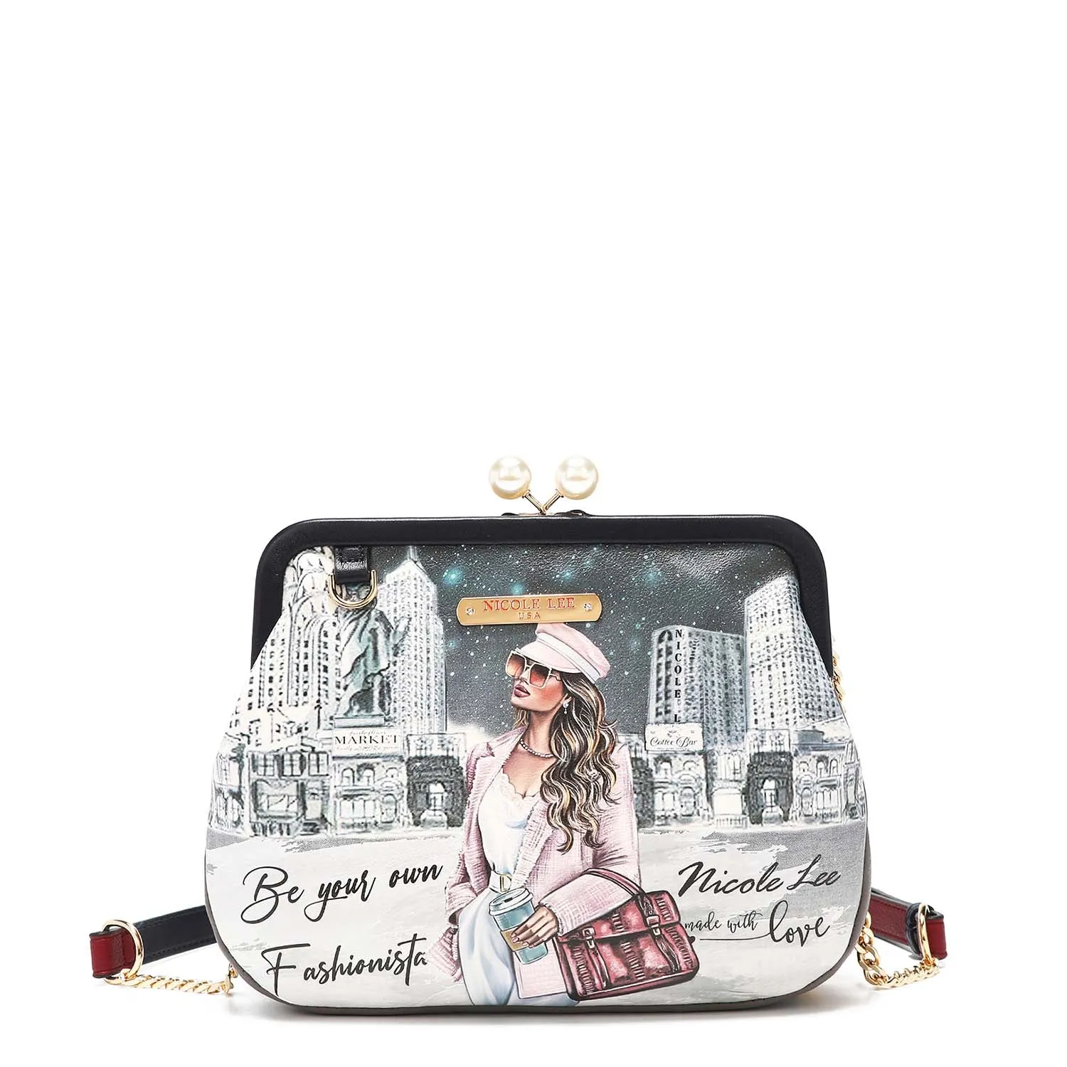 KISS LOCK MESSENGER CROSSBODY