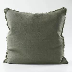 Luca® Boho Linen Cushion - Khaki