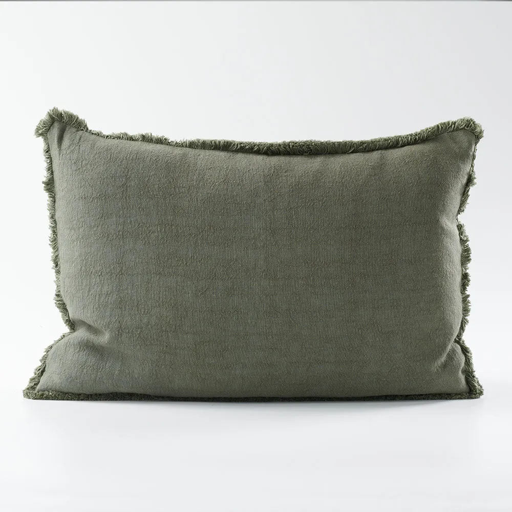 Luca® Boho Linen Cushion - Khaki