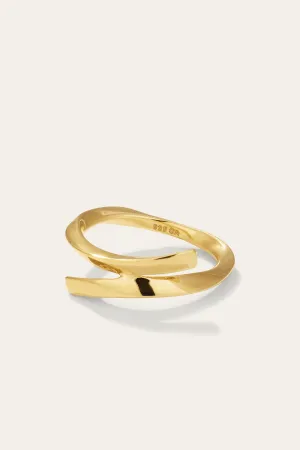 Mini Coil Gold Vermeil Ring