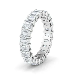 Petite Emerald Cut Diamond Eternity Band