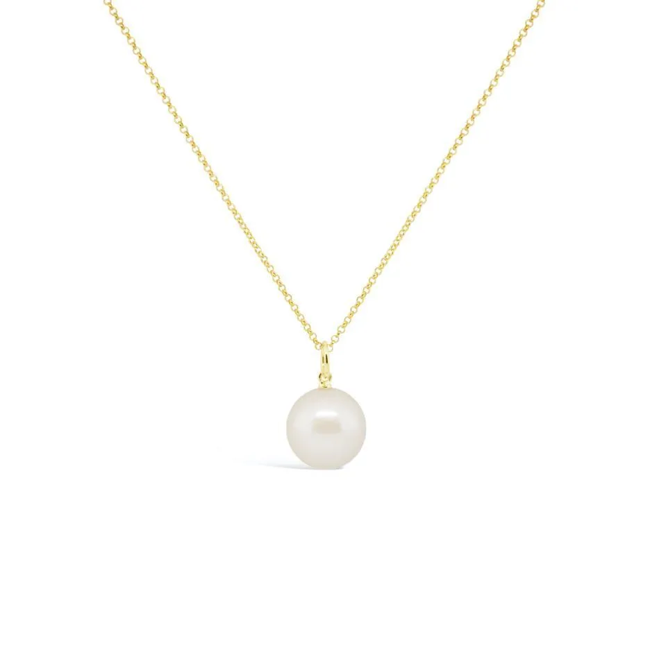 Power Pearl Pendant in 18ct Yellow Gold