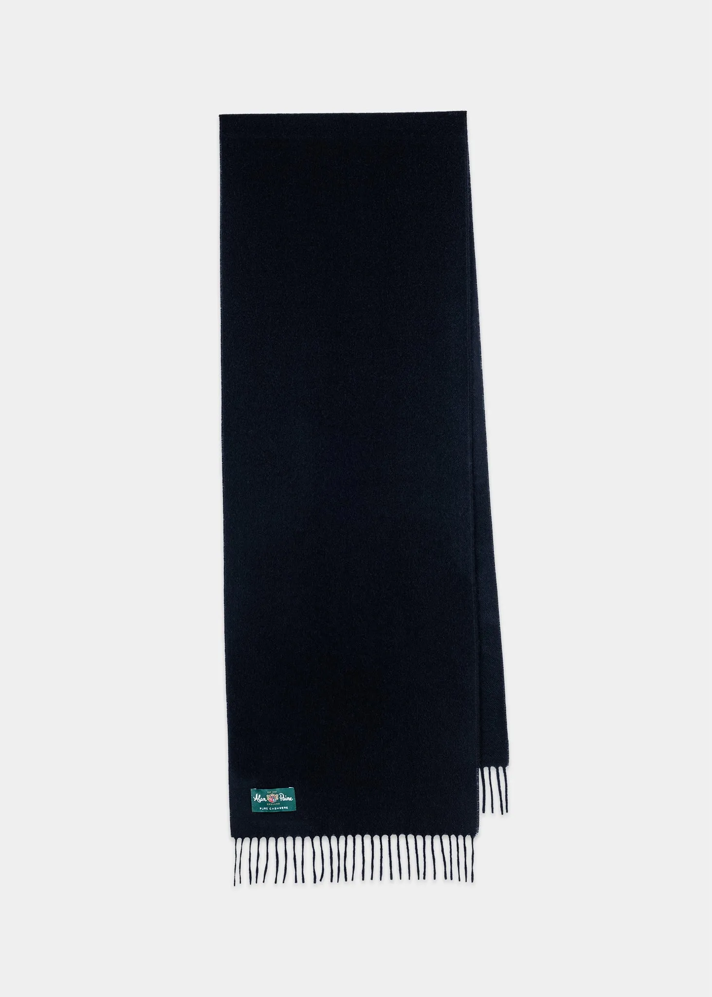 Risbury Men's Cashmere Plain Scarf In Black