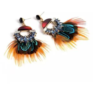 Saxons Feathered Earrings