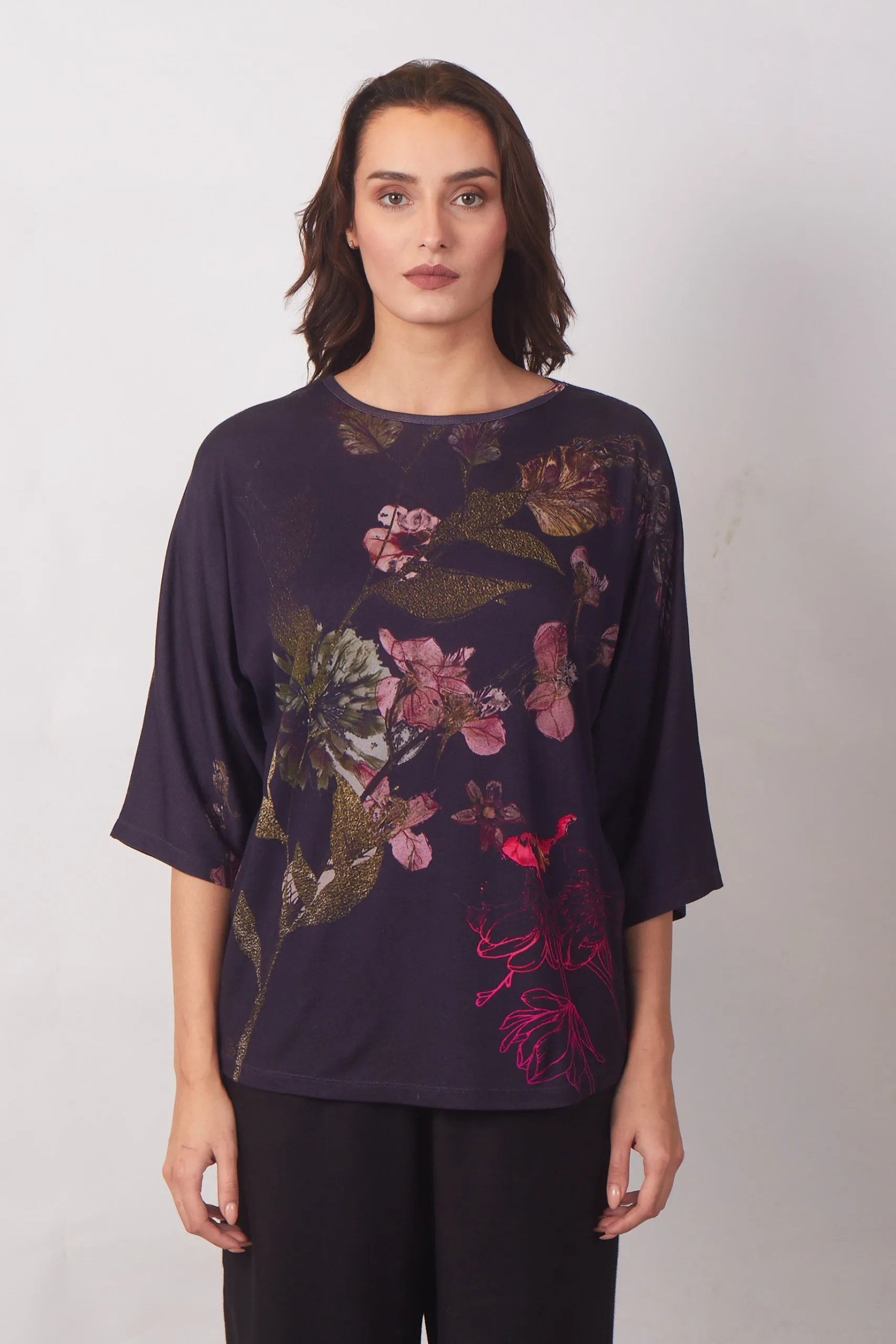 Sublime Floral in Purple Top