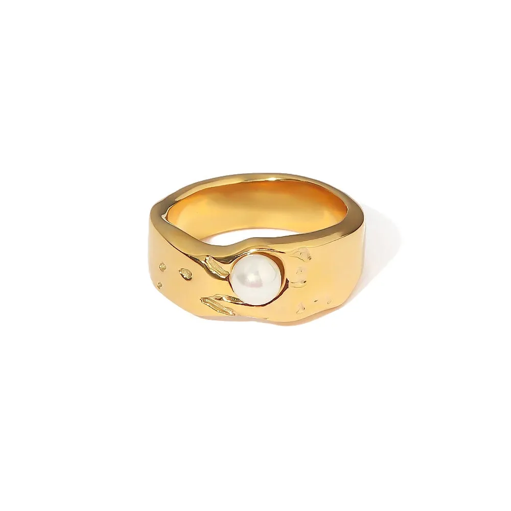 TEEK - 18K Gold PVD Plated 316L Stainless Steel Rings