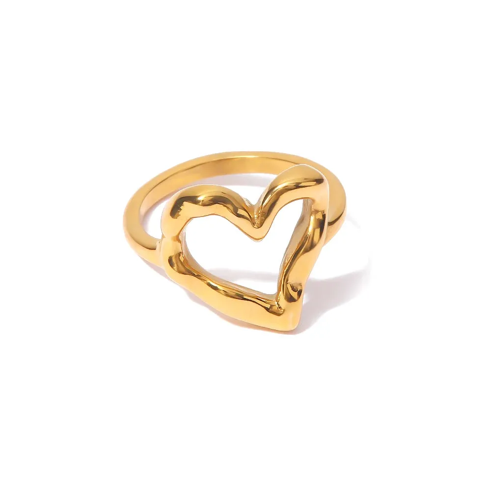 TEEK - 18K Gold PVD Plated 316L Stainless Steel Rings