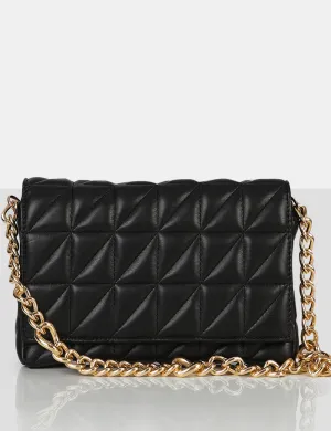 The Kahlo Black Gold Chain Shoulder Mini Bag