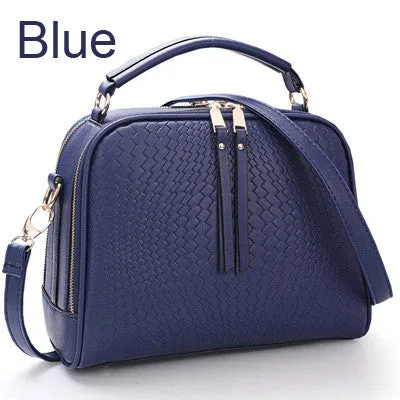 Two Zipper Women Crossbody Bags For Women Small Handbags Leather Famous Brand Fashion Women Messenger Shoulder Bag Wholesale 505