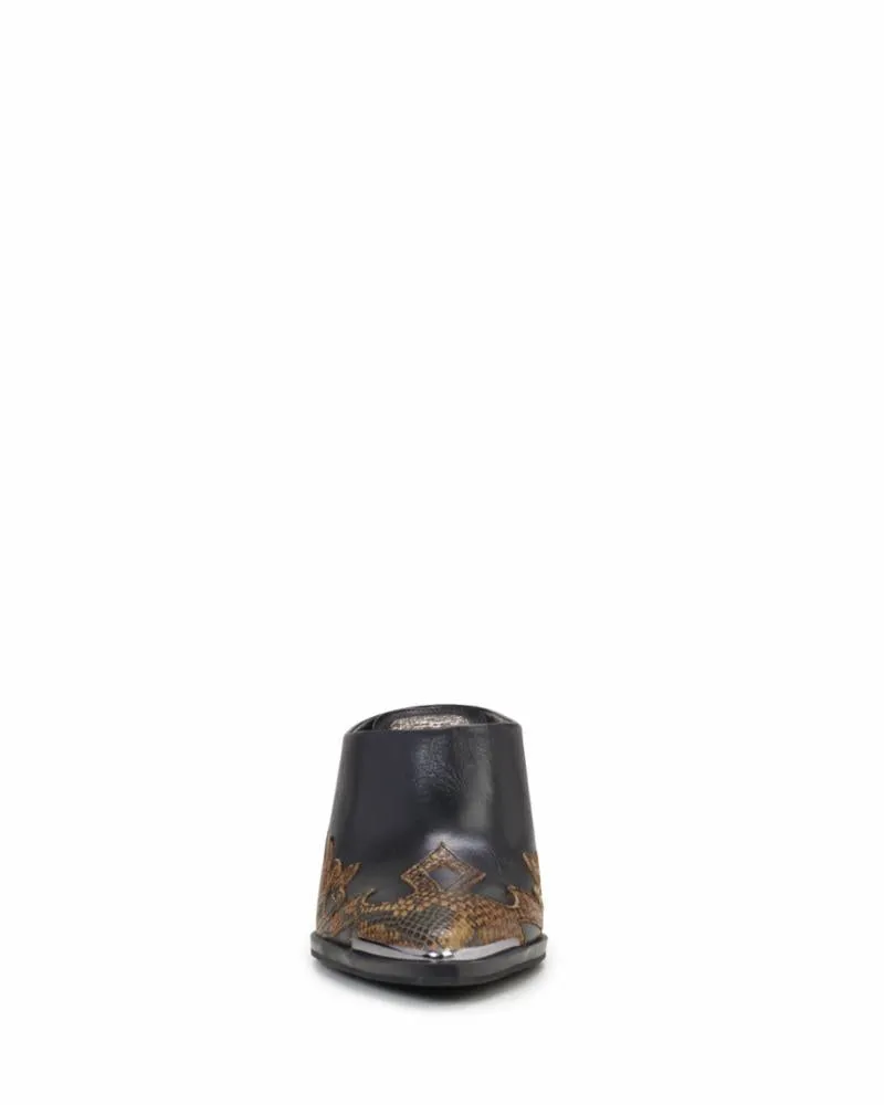 Vince Camuto GRETA BLACK AMBER/SOFT COW NAPPA PIT